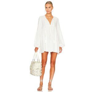 NWT Indah Revolve - Ossa Mini Dress, White/Natural, Size S/M